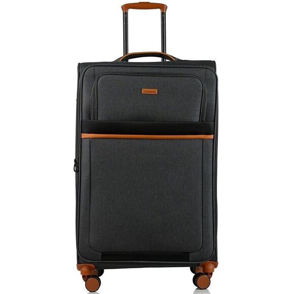 CHAMPS Classic II Collection 1-piece Softside Luggagesuitcase 24”Grey GREY